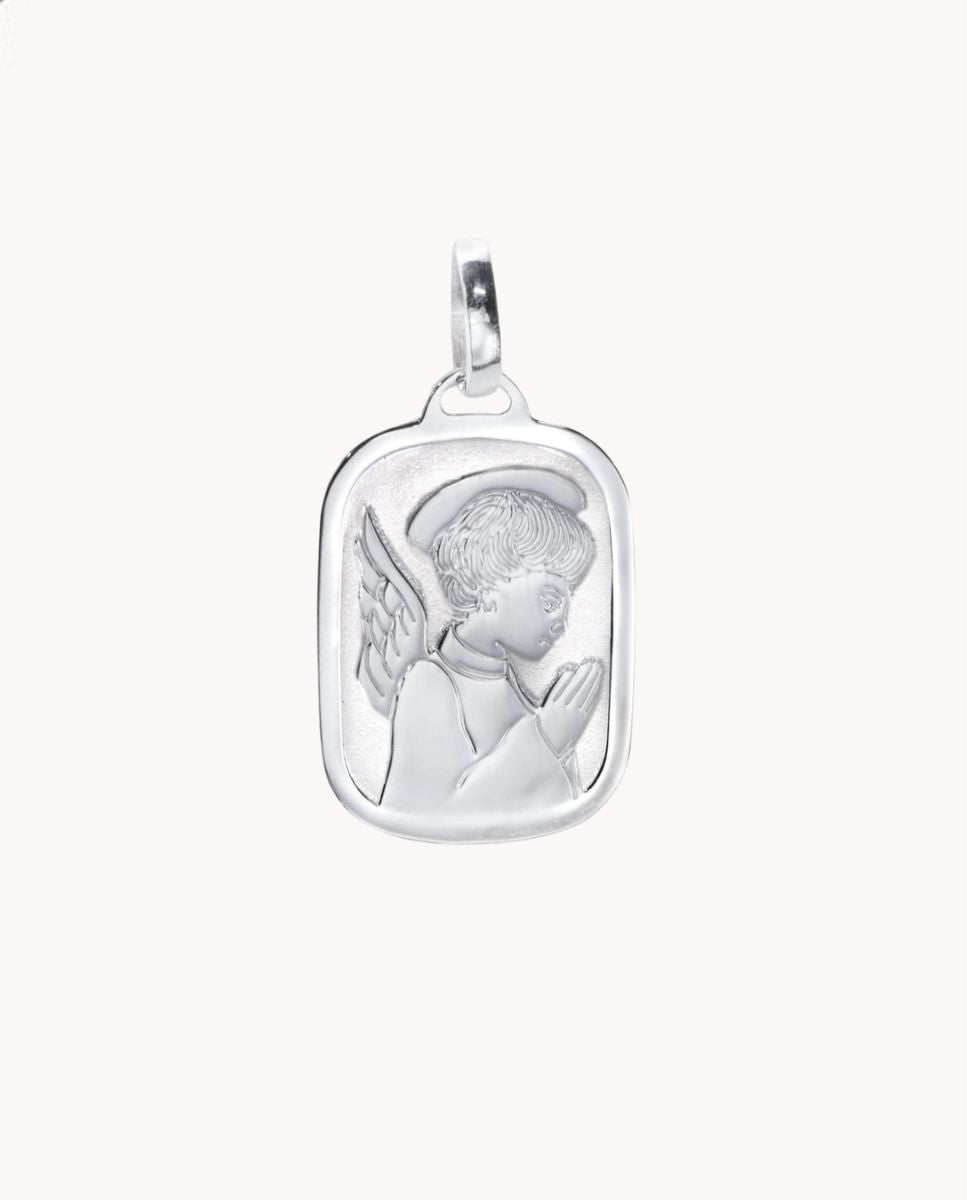 Colgante placa angelito oval 52-6075
