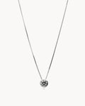 Collar solitario aria de plata de ley 925 bañada en rodio 15-6053