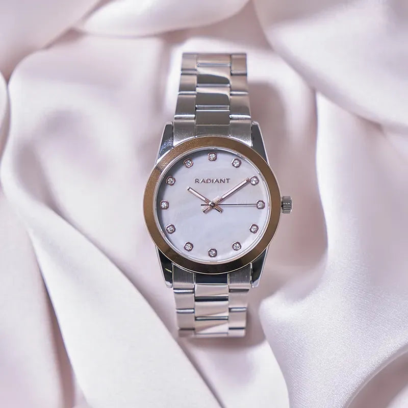 DIPTYQUE 34,5MM GREY MOP SS BRACELET