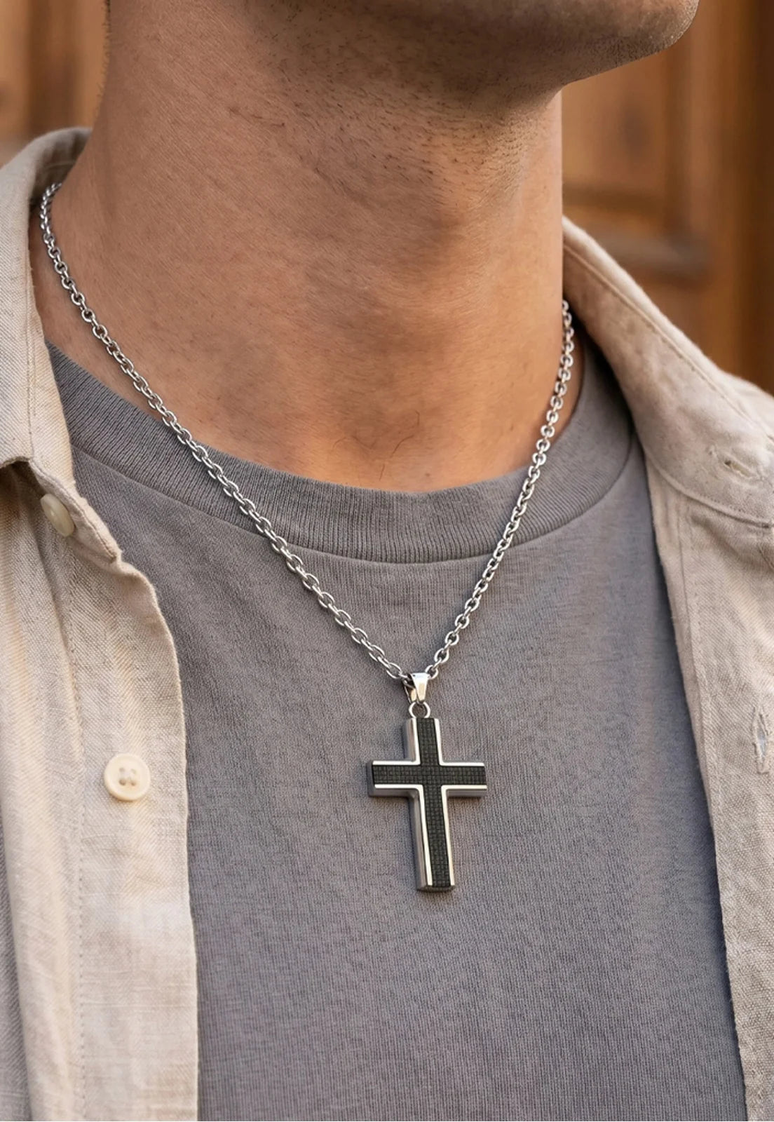 Collar LS2644-1/1 Lotus Style Plateado Hombre Lotus Style 10