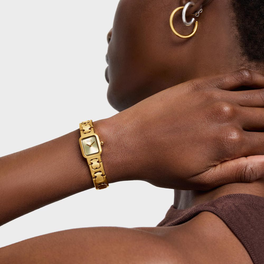 Reloj Tous analógico con brazalete de acero dorado Icon Time