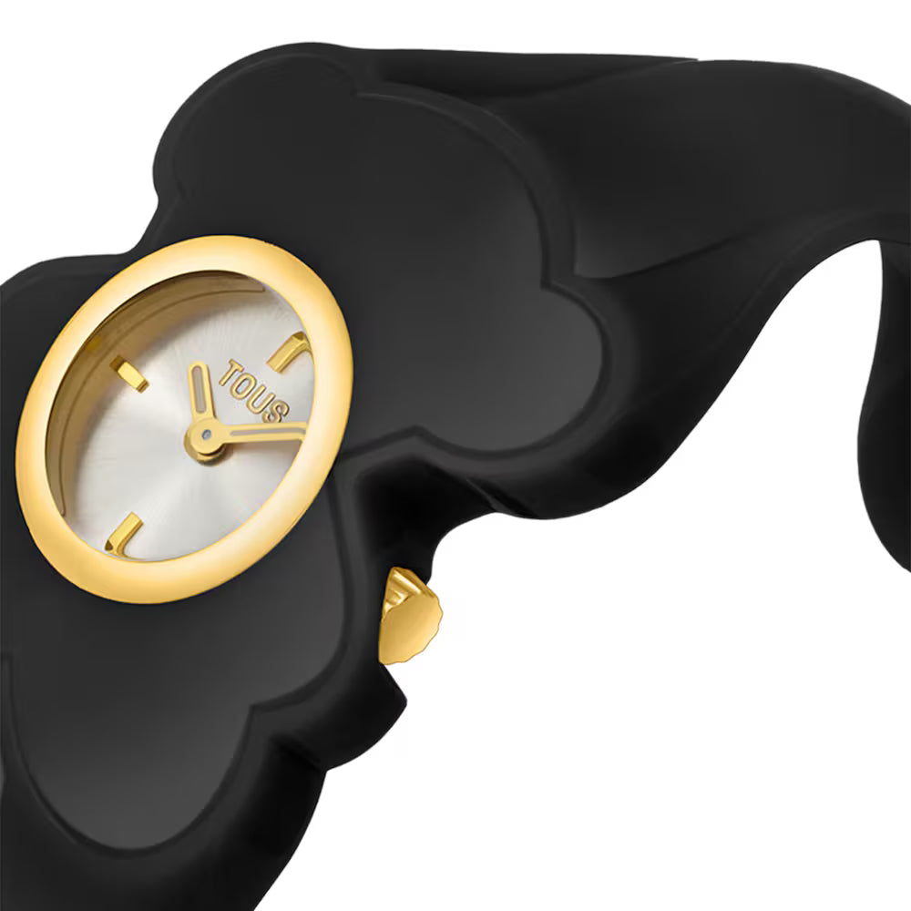 Reloj Tous analógico de acero dorado y policarbonato marrón ahumado T. M Bear Folks