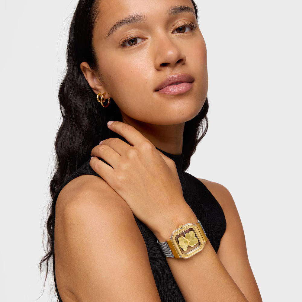 Reloj Tous analógico con brazalete de acero y acero dorado D-Bear Party