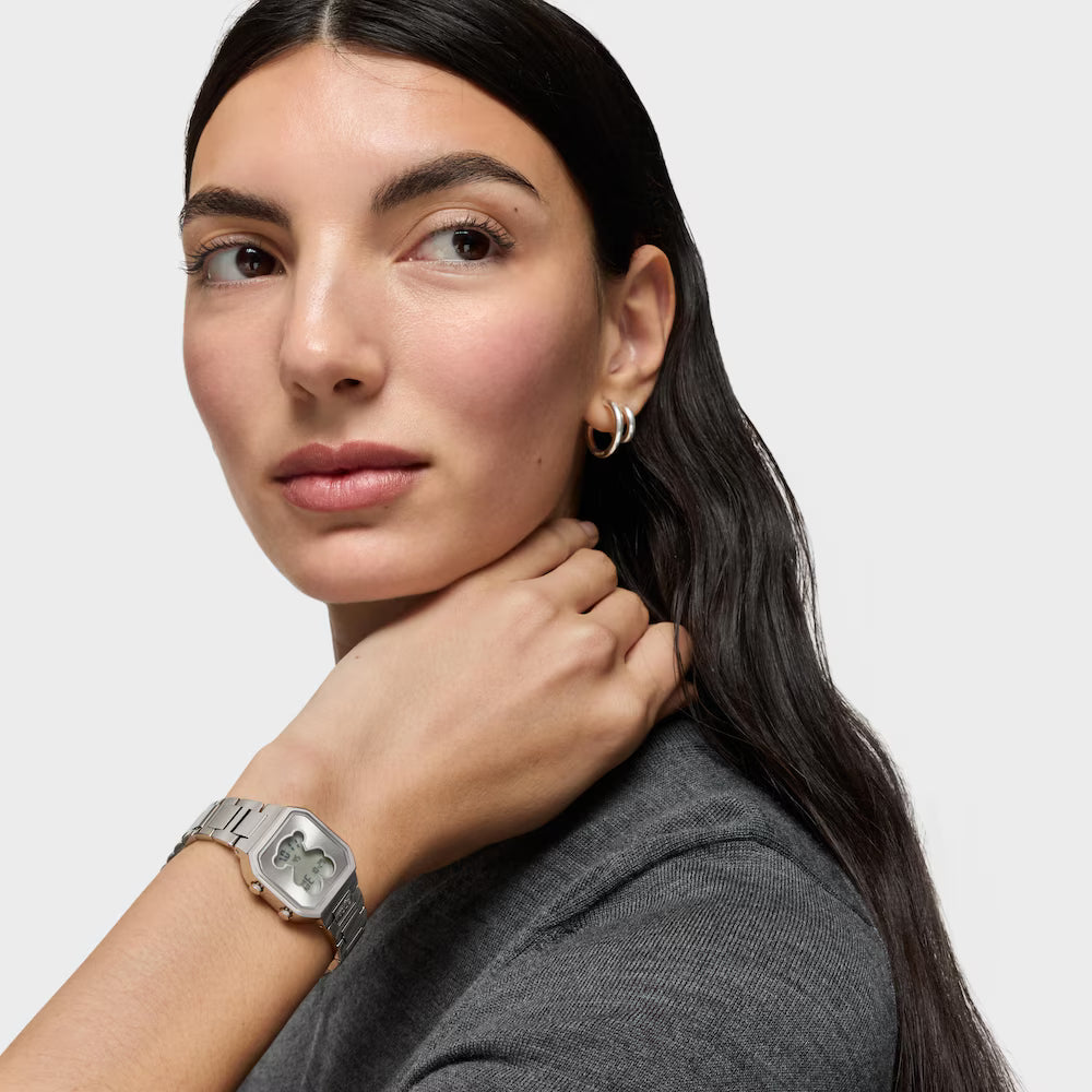 Reloj Tous digital con brazalete de acero D-BEAR MINI