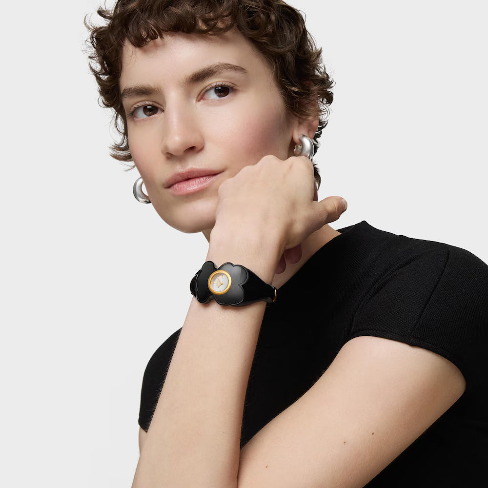 Reloj Tous analógico de acero dorado y policarbonato marrón ahumado T. M Bear Folks
