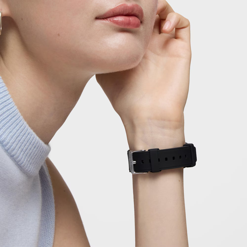 Reloj Tous analógico/digital de acero y brazalete de nylon negro Bet