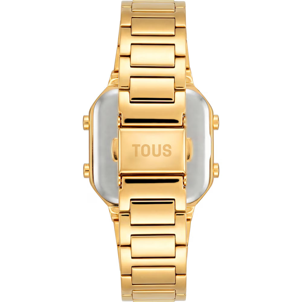 Reloj digital con brazalete de acero dorado D-BEAR MINI 3000148200