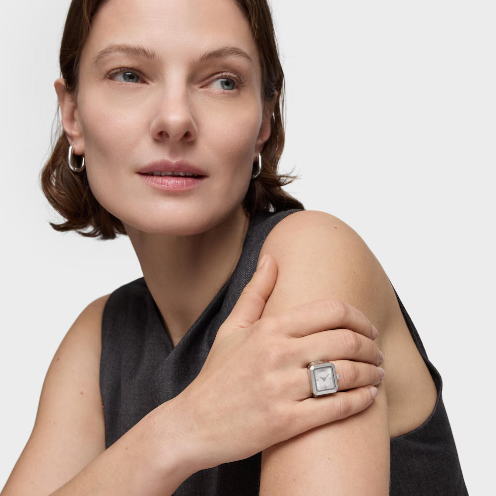 Anillo/Reloj analógico de acero KARAT 3000151812