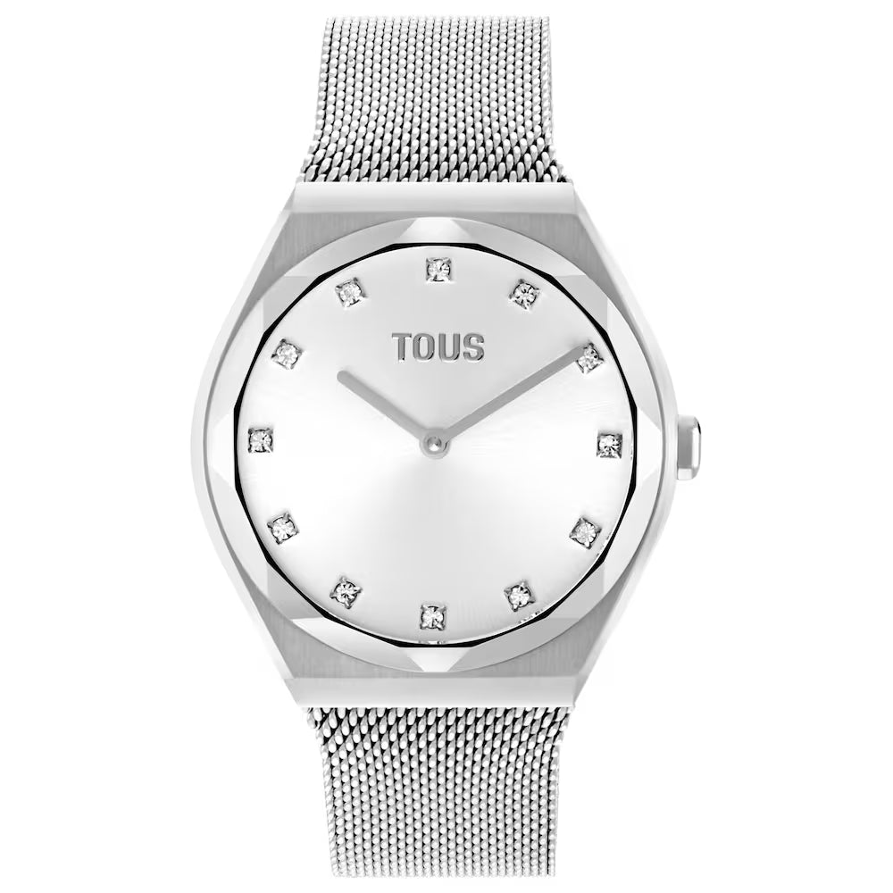 Reloj Tous analógico con brazalete de acero Karat Round Mesh