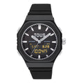 Reloj Tous analógico/digital de acero y brazalete de nylon negro Bet