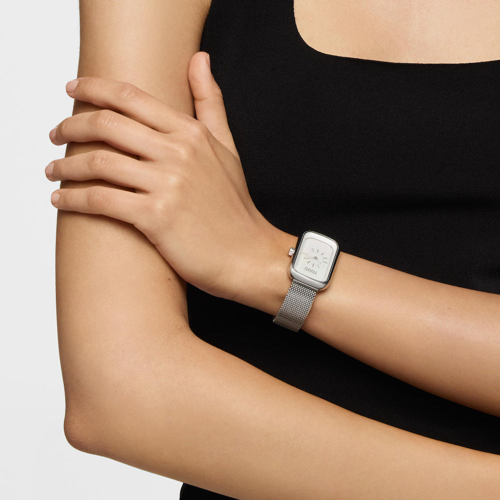 Reloj Tous analógico con esfera de nácar y brazalete de acero T-Band Club