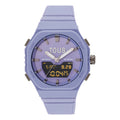 Reloj Tous analógico/digital de acero IP lila con brazalete de nylon lila Bet