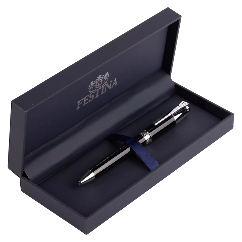 BOLÍGRAFO FESTINA CLÁSICO CROMADO NEGRO FWS4110/A