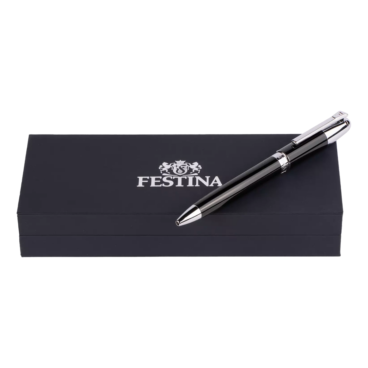 BOLÍGRAFO FESTINA CLÁSICO CROMADO NEGRO FWS4110/A