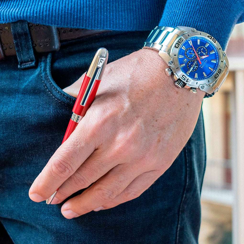 BOLÍGRAFO FESTINA CLÁSICO CROMADO ROJO FWS4110/P