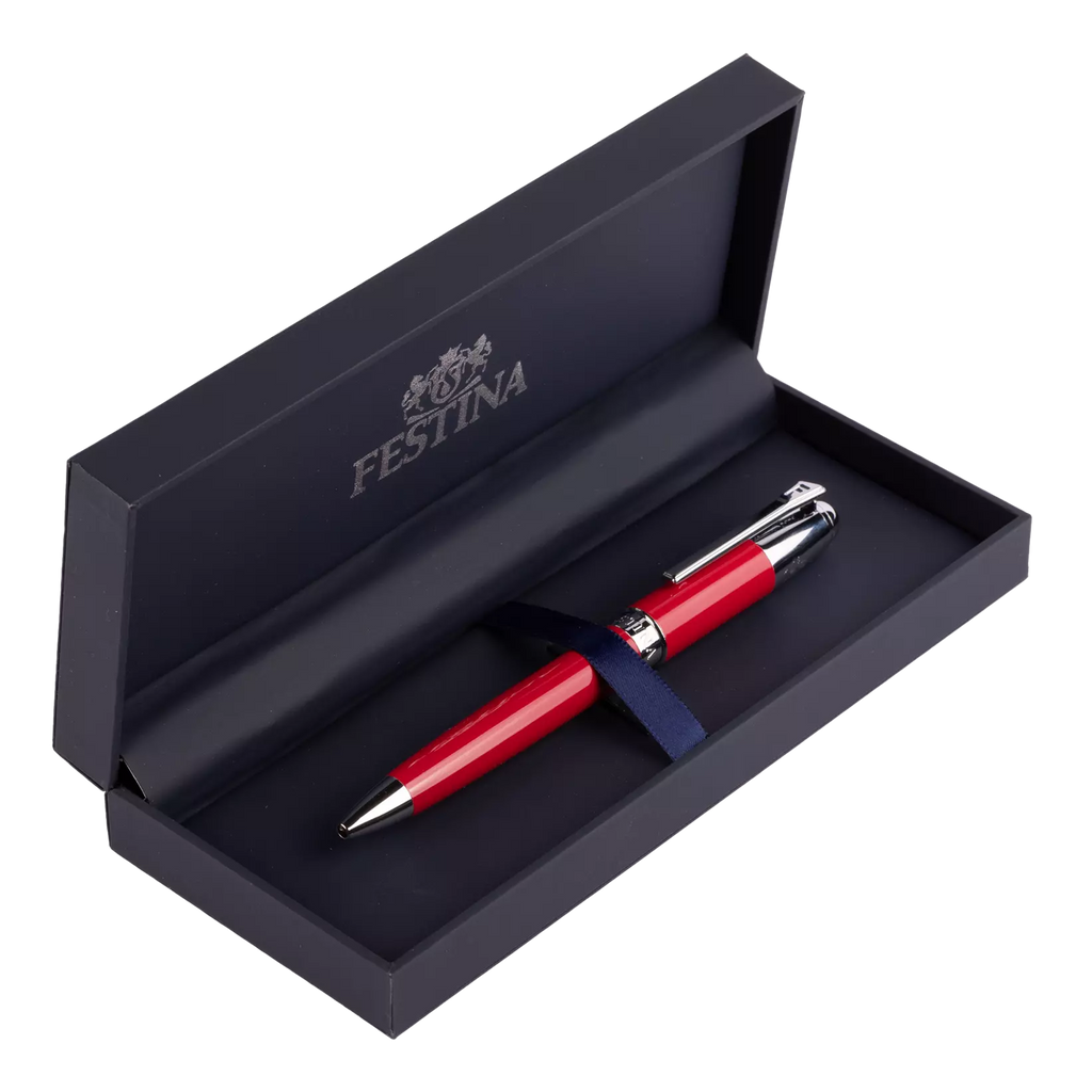 BOLÍGRAFO FESTINA CLÁSICO CROMADO ROJO FWS4110/P