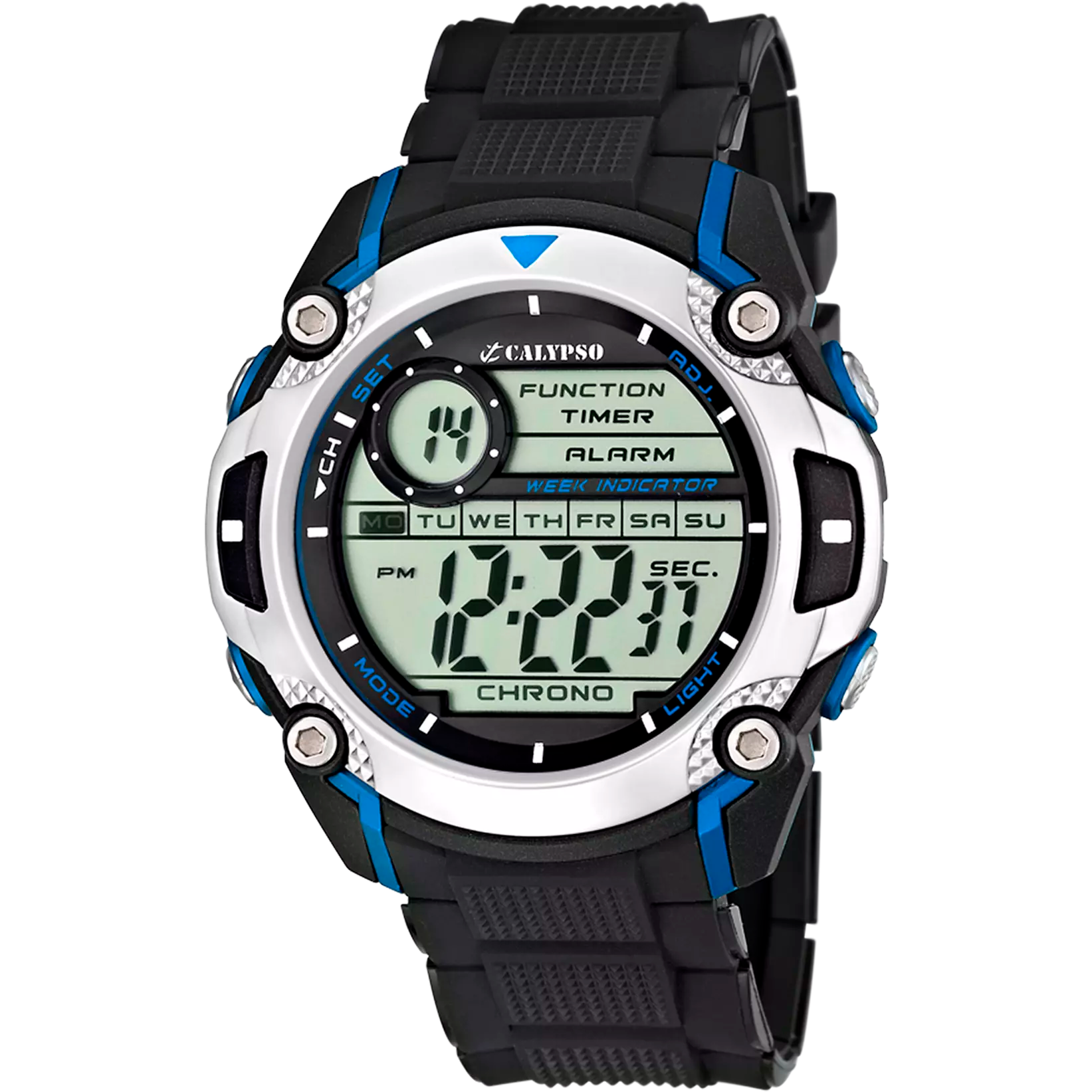 RELOJ CALYPSO DIGITAL FOR MAN K5577/2 NEGRO CORREA DE CAUCHO, HOMBRE