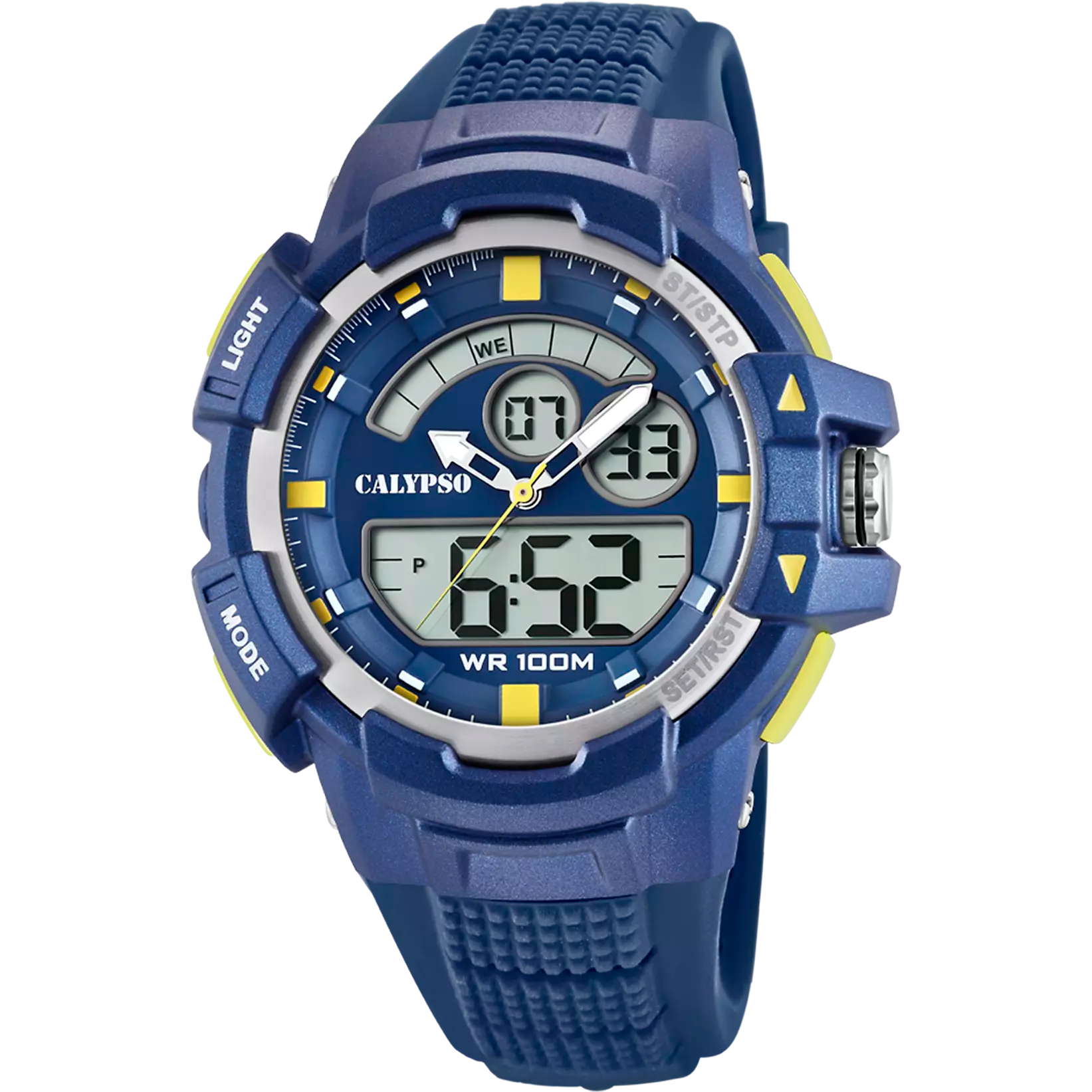 RELOJ CALYPSO PARA HOMBRE K5767/1 CAJA DE CAUCHO MULTI CORREA AZUL