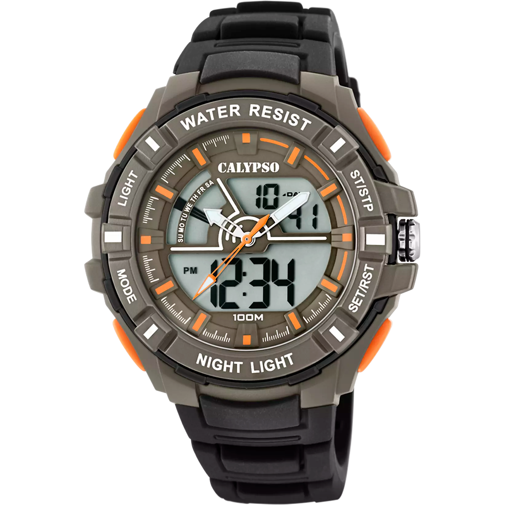 RELOJ CALYPSO FLASH TIME K5769/1 GRIS CORREA DE CAUCHO HOMBRE