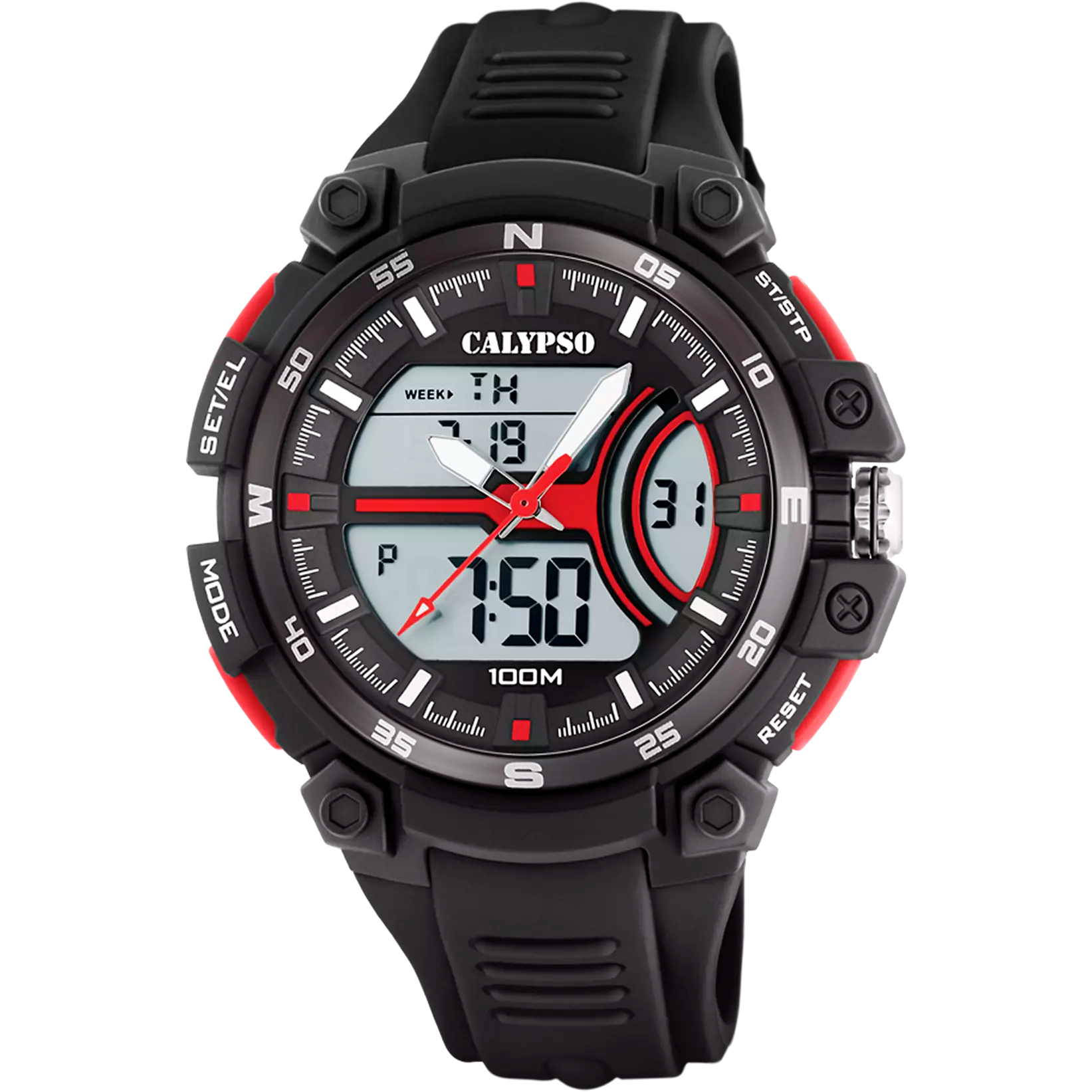 Reloj CALYPSO Para Hombre K5779/6 Correa de Caucho Negro