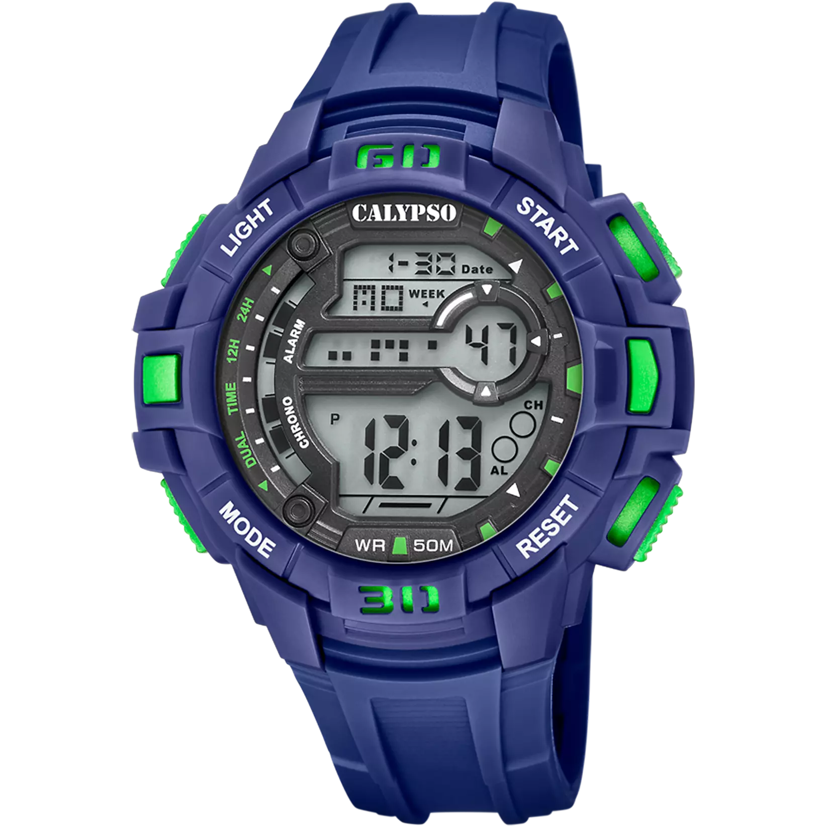 RELOJ CALYPSO K5836/1 NEGRO CORREA DE CAUCHO, HOMBRE