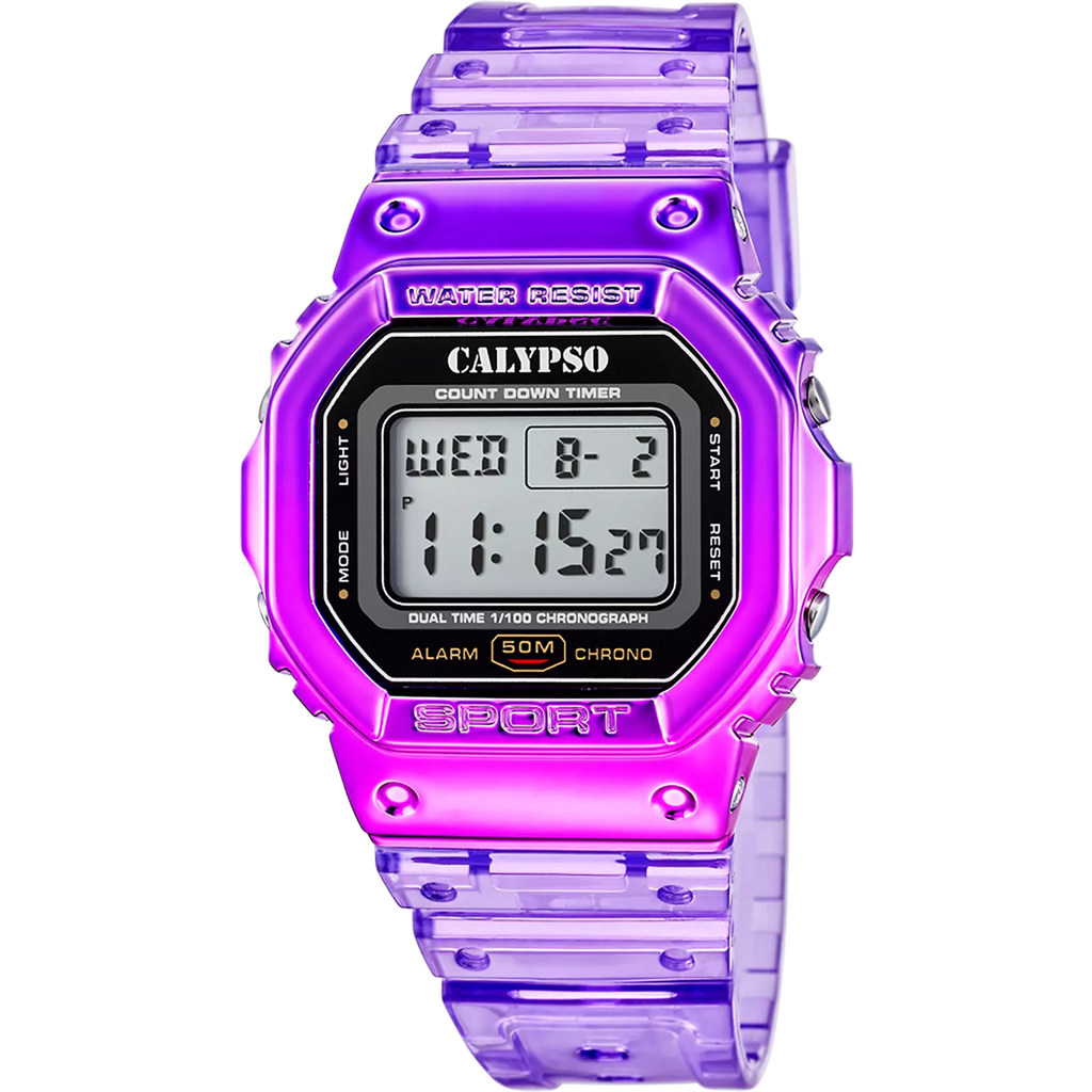 RELOJ CALYPSO COLOR SPLASH K5874/2 MORADO UNISEX