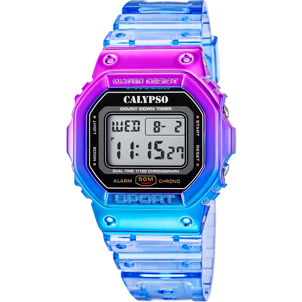 RELOJ CALYPSO COLOR SPLASH K5874/3 MORADO UNISEX