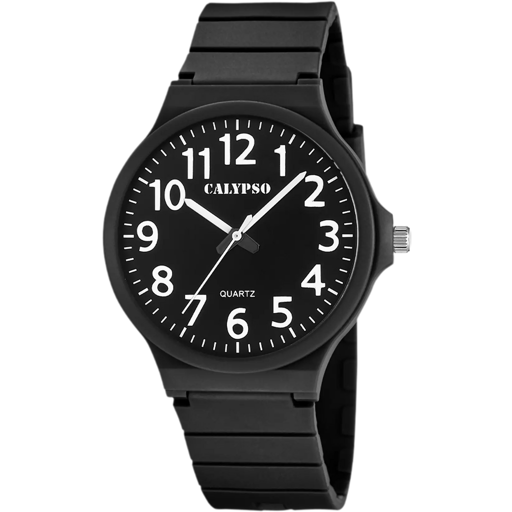 Reloj Calypso Sweet Time K5879/5 negro correa de caucho, hombre