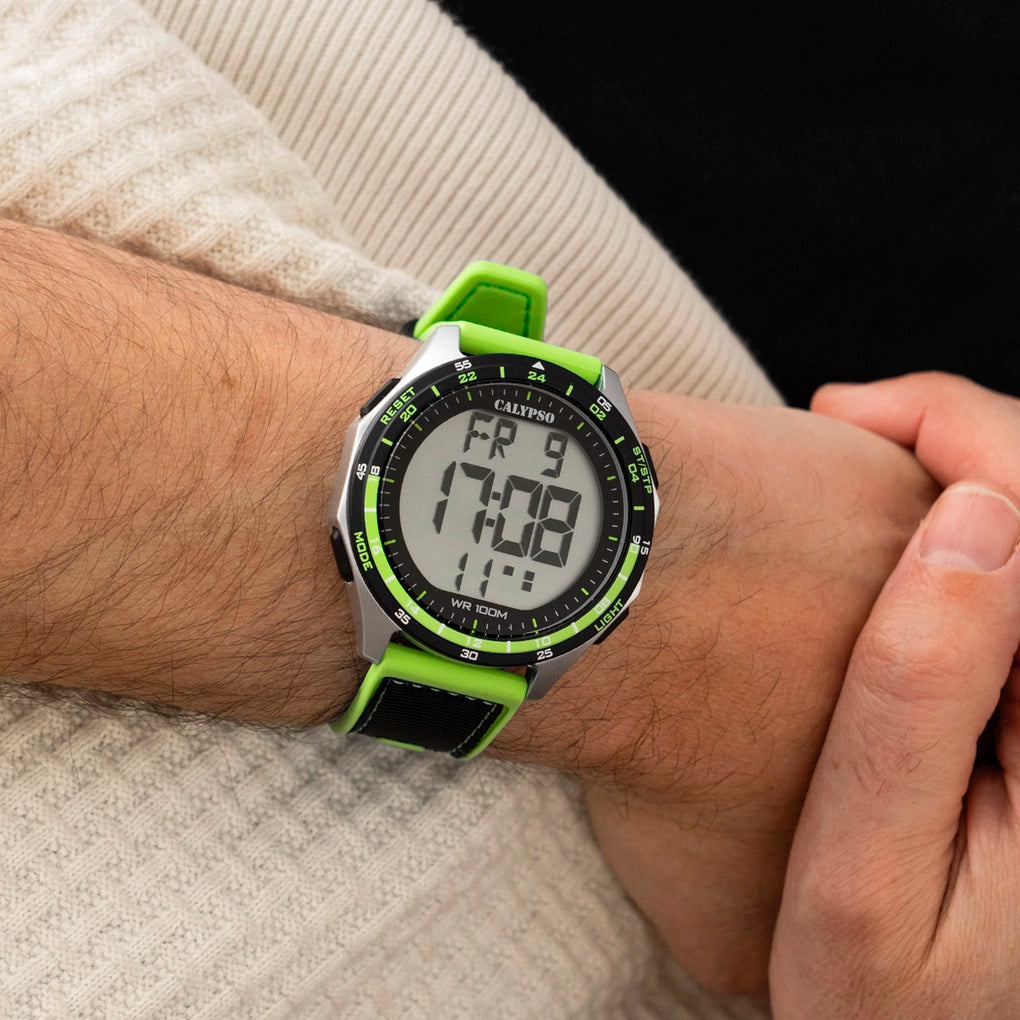 Reloj Calypso flash time K5887/2 correa de caucho, hombre