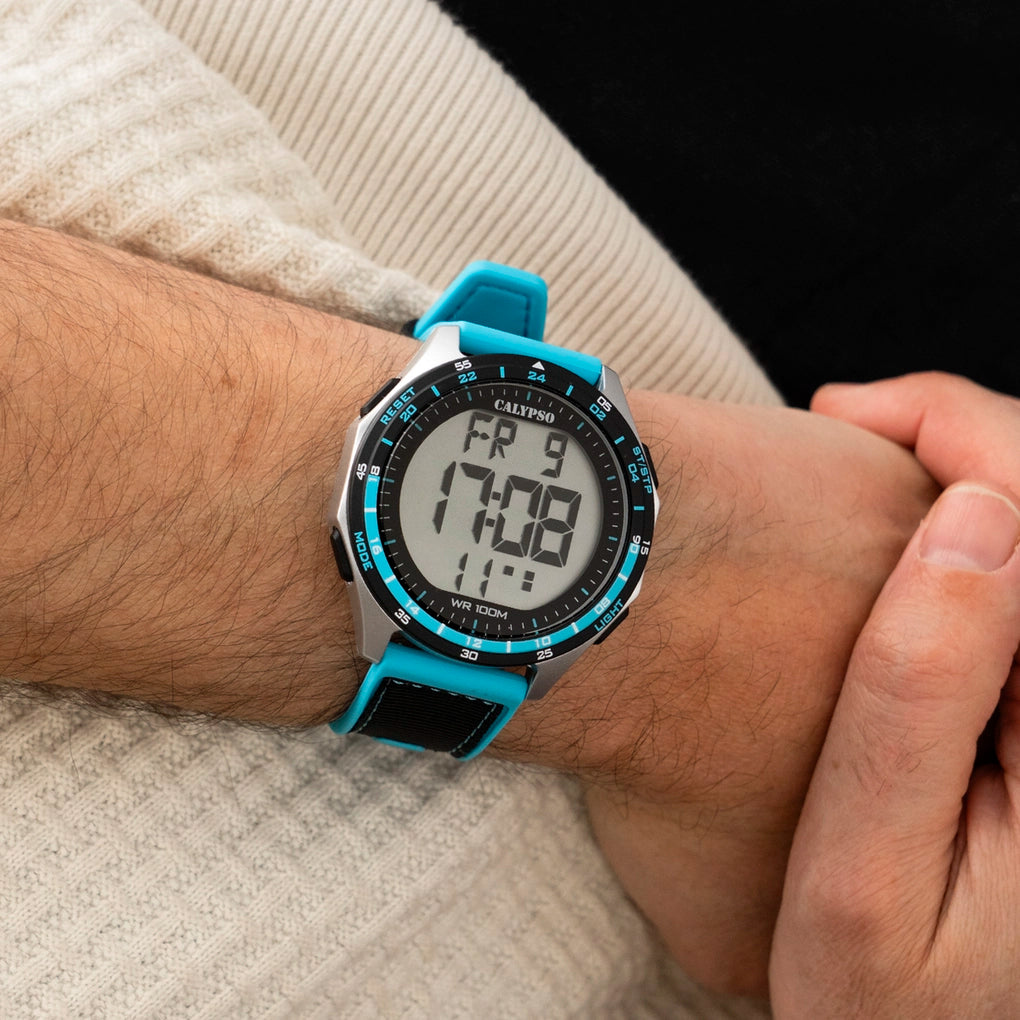 Reloj Calypso flash time K5887/3 correa de caucho, hombre