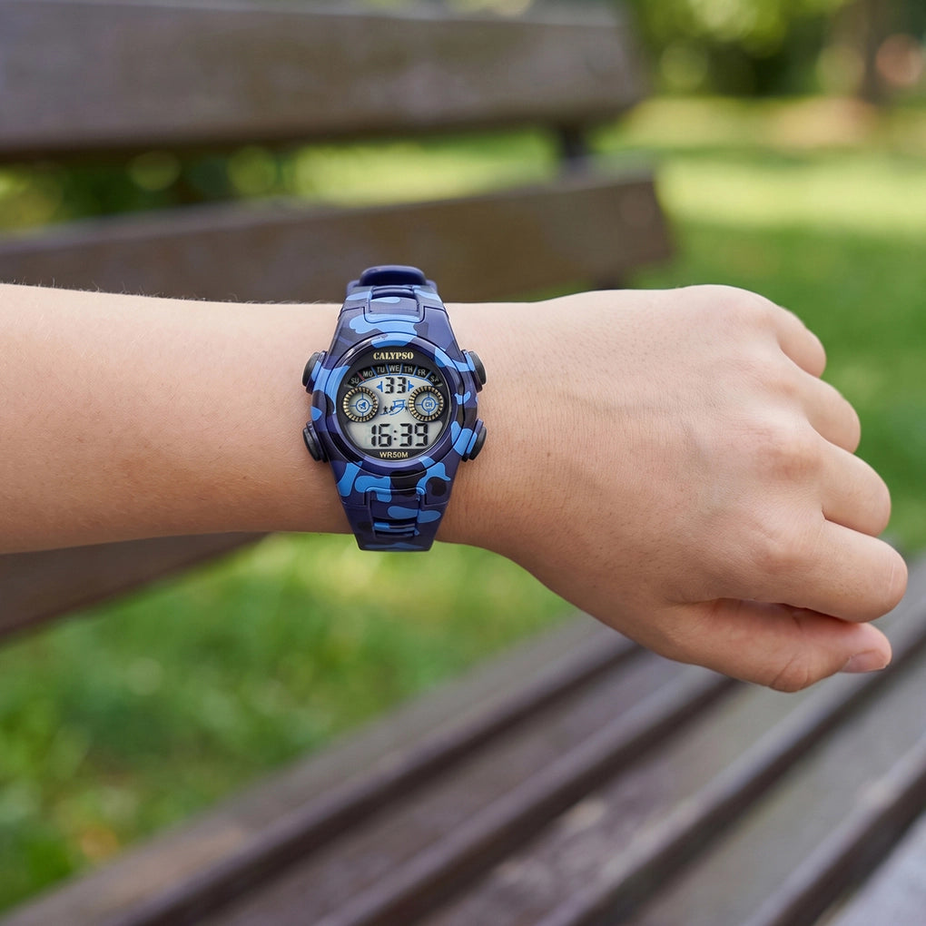 Reloj Calypso Digital Crush K6074/2 digital correa de caucho, nino