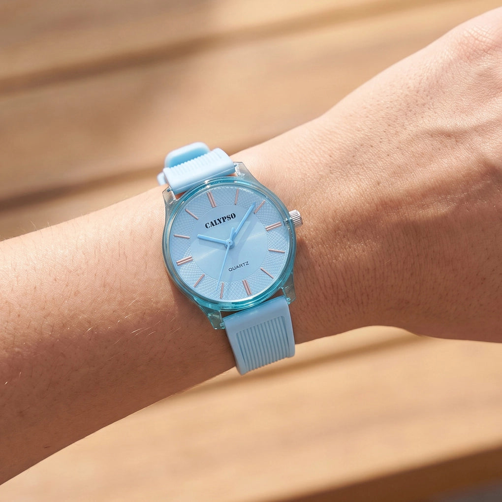 Reloj Calypso Trendy K6085/2 azul correa de silicona, mujer