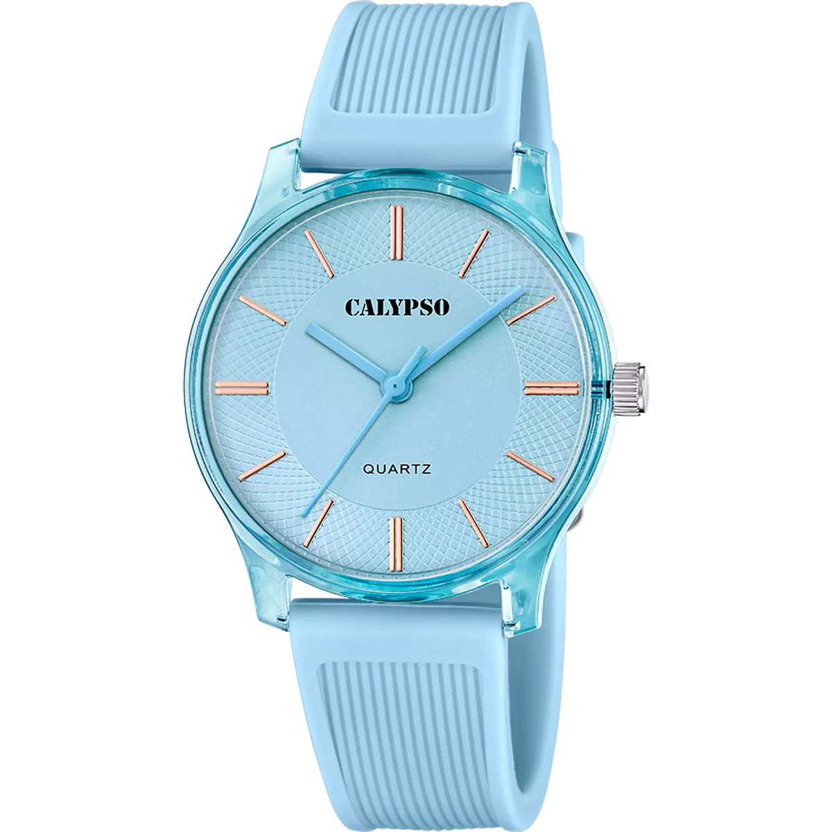Reloj Calypso Trendy K6085/2 azul correa de silicona, mujer