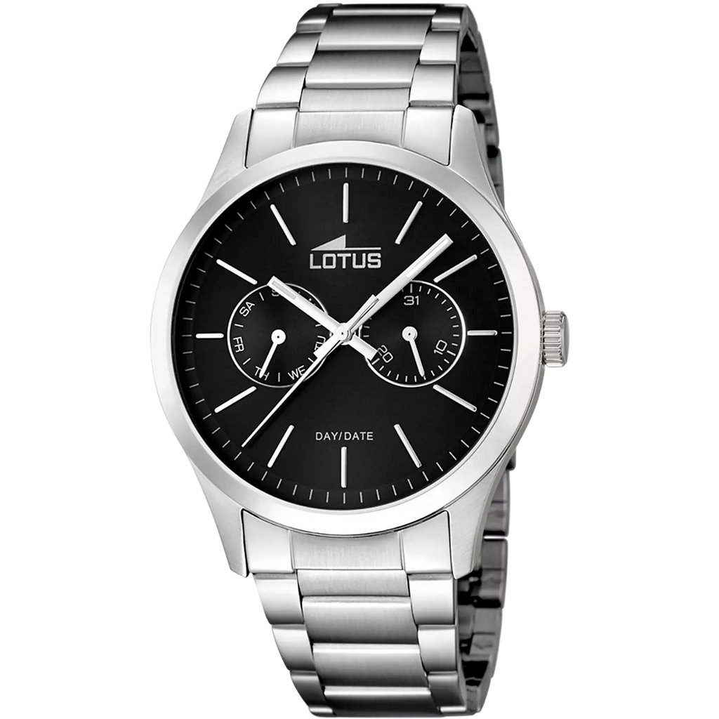 RELOJ DE HOMBRE LOTUS MINIMALIST CON ESFERA NEGRA 15954/3
