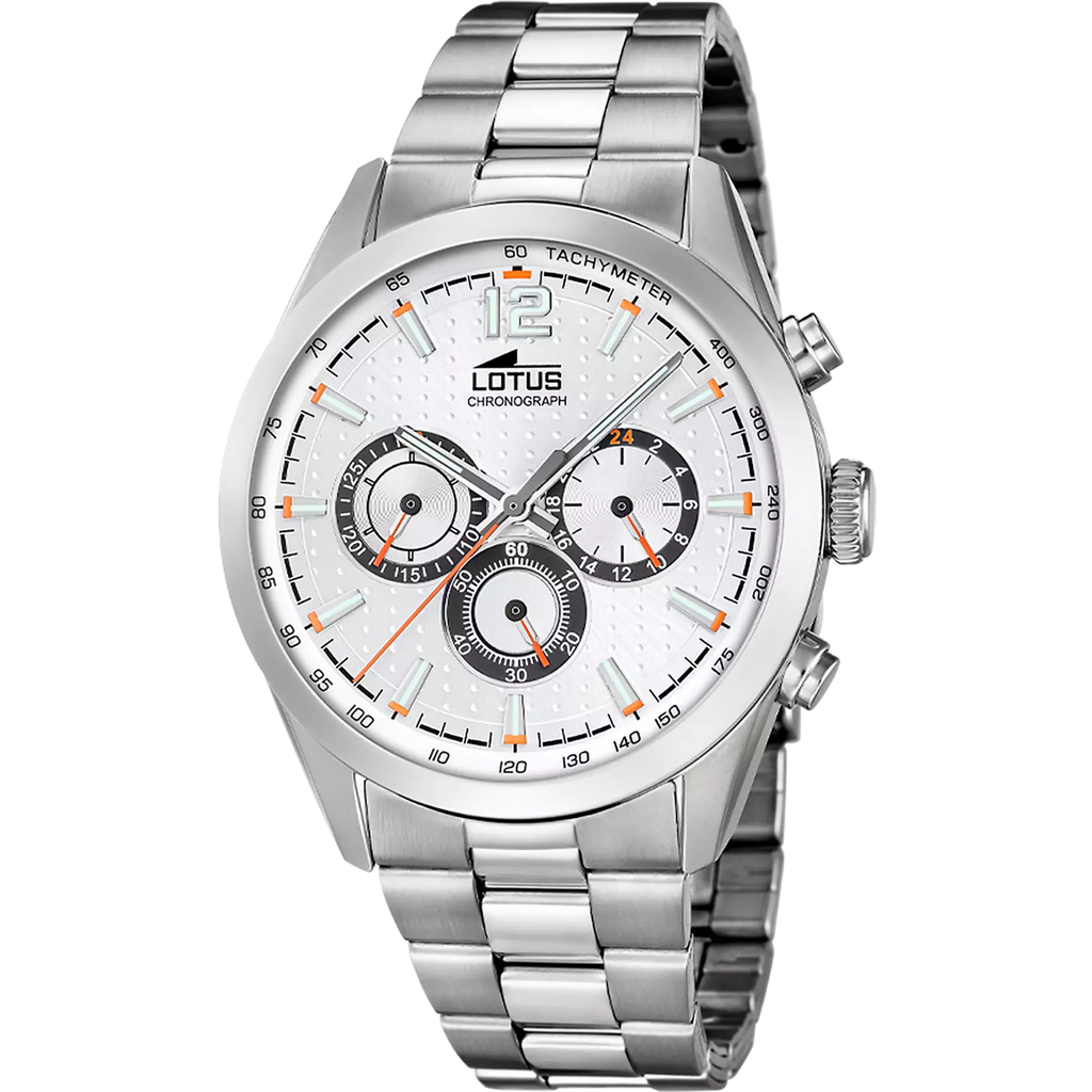 RELOJ LOTUS 18152/A PLATEADO CORREA DE ACERO INOXIDABLE, HOMBRE