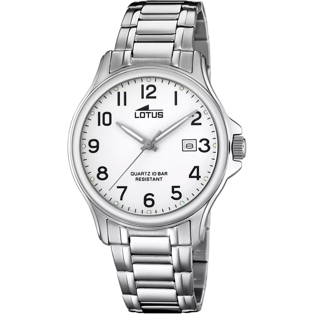RELOJ DE HOMBRE LOTUS CLASSIC STEEL CON ESFERA BLANCA 18645/1