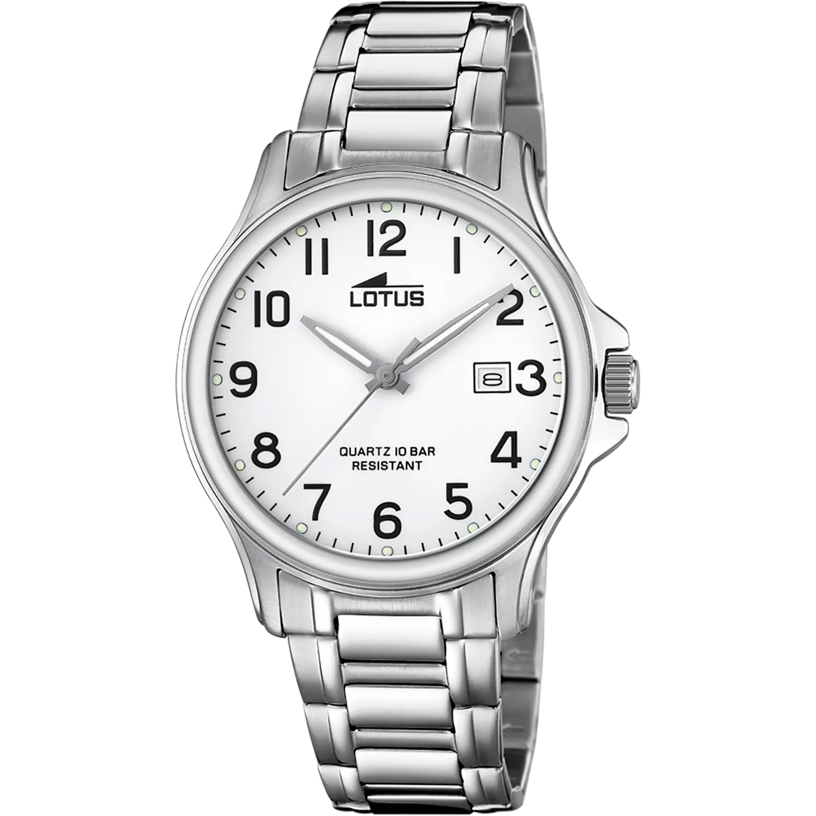 RELOJ DE HOMBRE LOTUS CLASSIC STEEL CON ESFERA BLANCA 18645/1