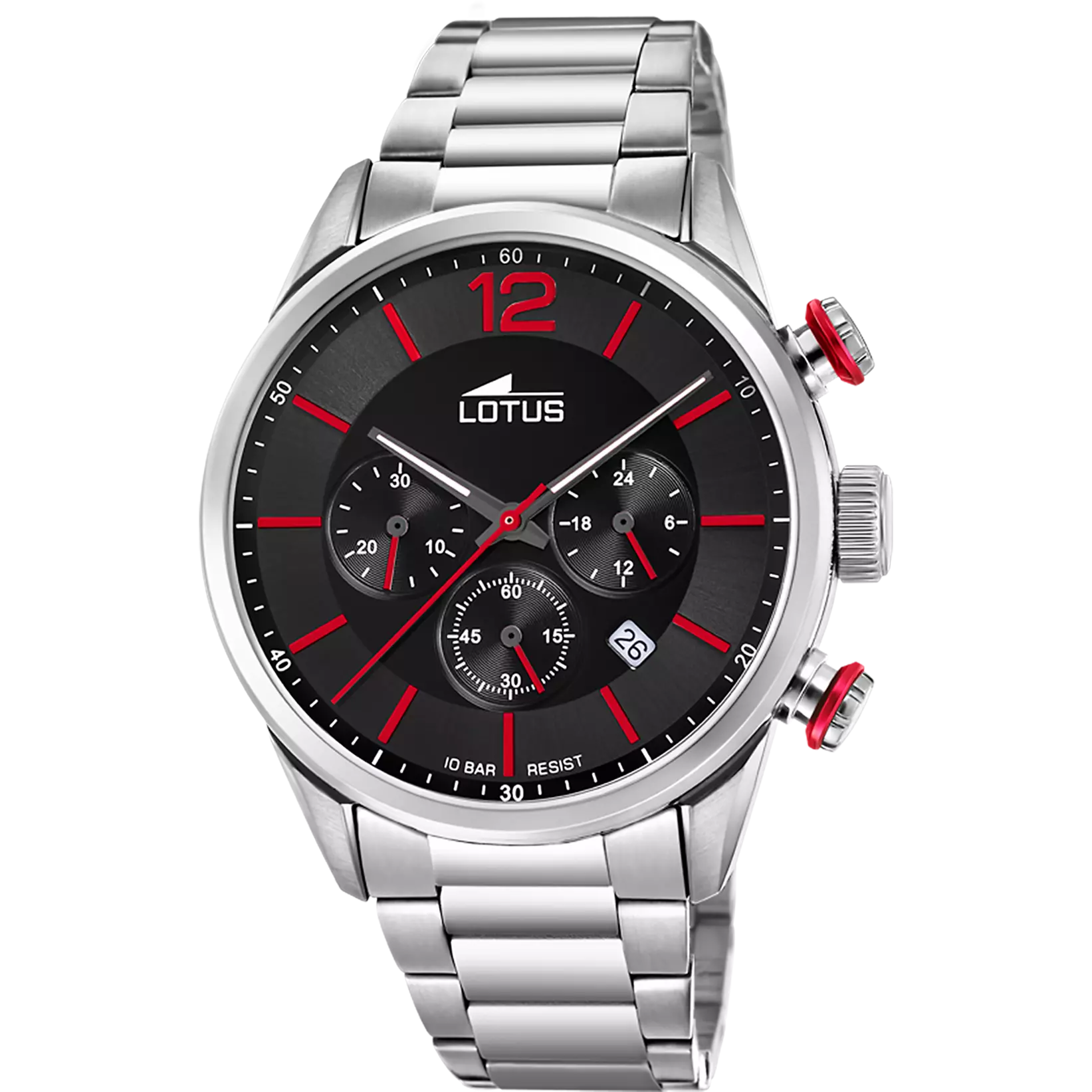 RELOJ DE HOMBRE LOTUS CHRONO CON ESFERA NEGRA 18688/6