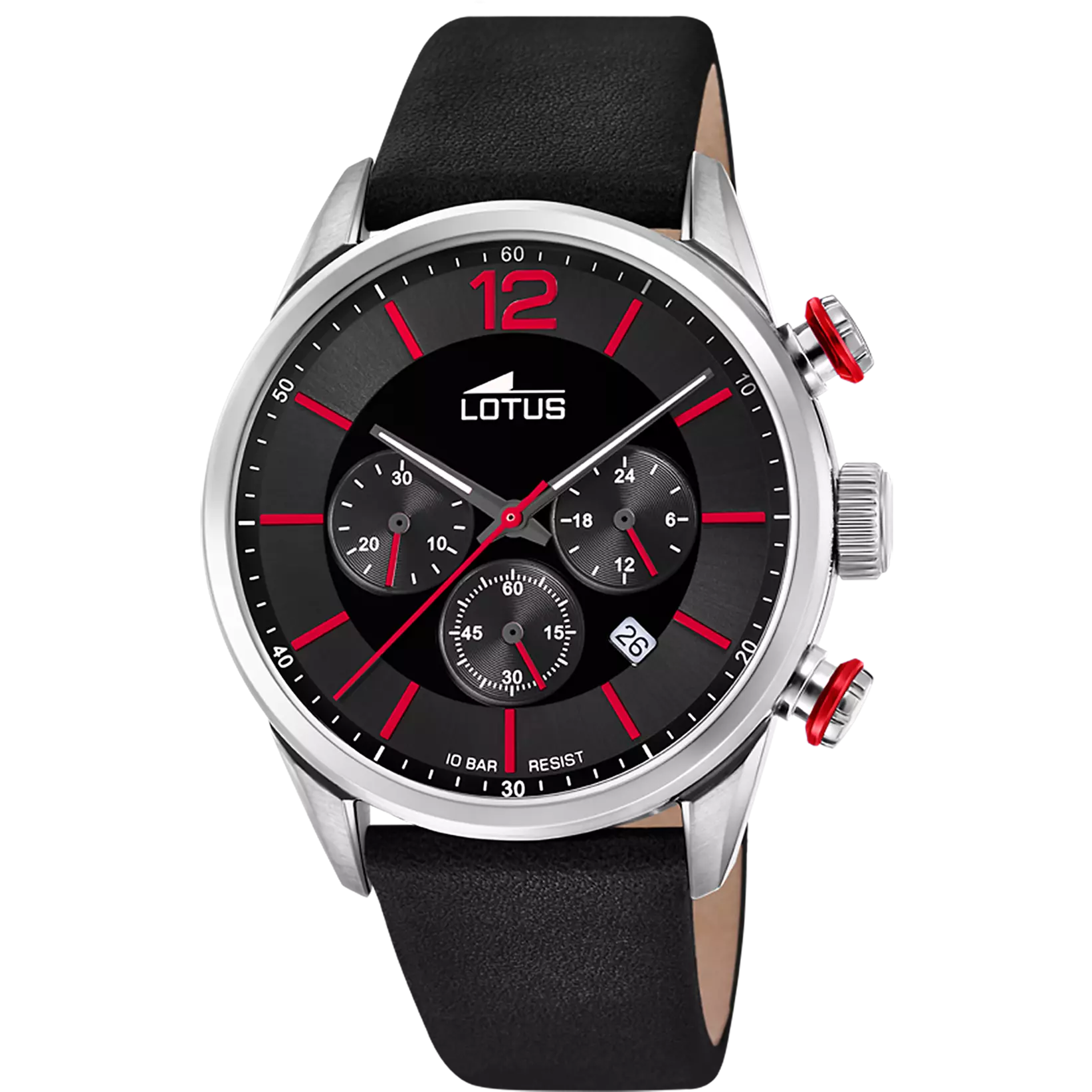 RELOJ DE HOMBRE LOTUS CHRONO CON ESFERA NEGRA 18689/6