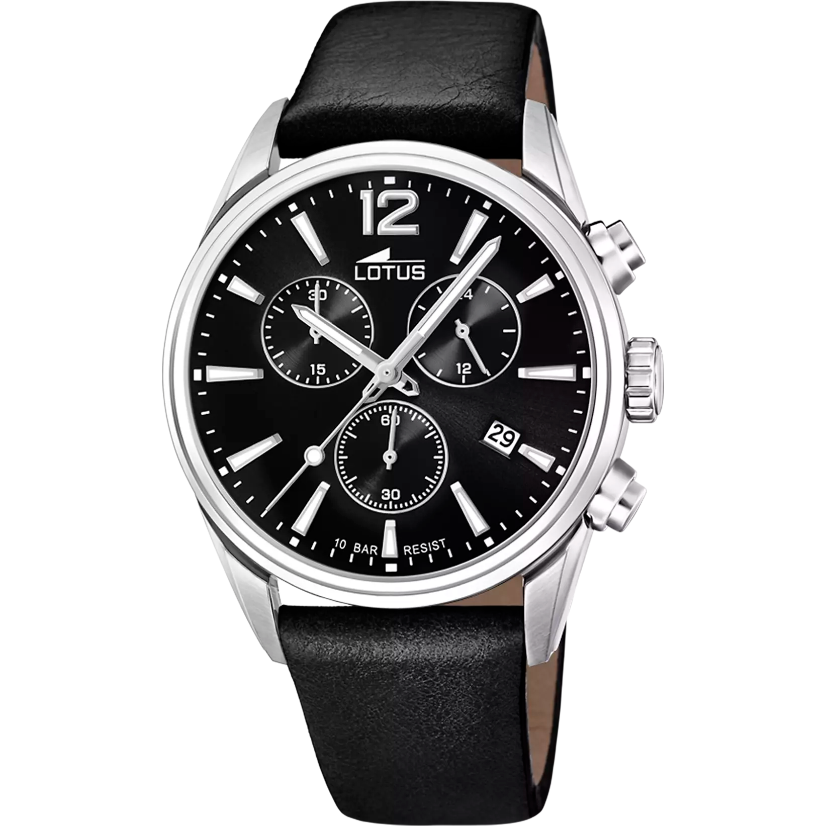 RELOJ DE HOMBRE LOTUS CHRONO CON ESFERA NEGRA 18691/3