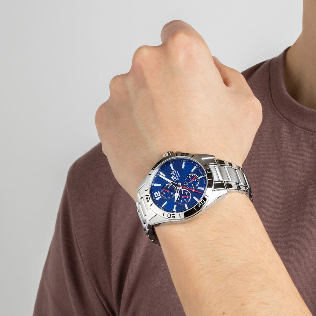 RELOJ DE HOMBRE LOTUS MULTIFUNCTION CON ESFERA AZUL 18812/1
