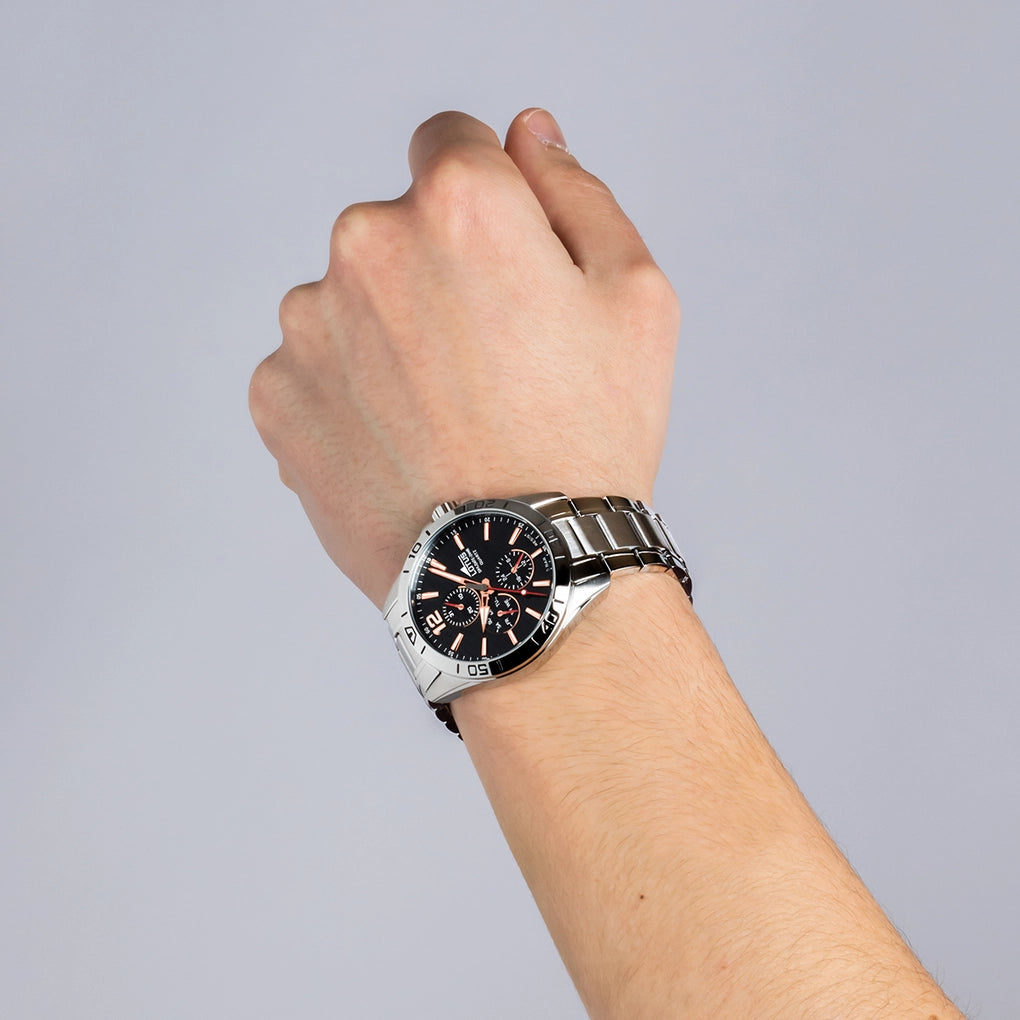 RELOJ DE HOMBRE LOTUS MULTIFUNCTION CON ESFERA NEGRA 18812/6