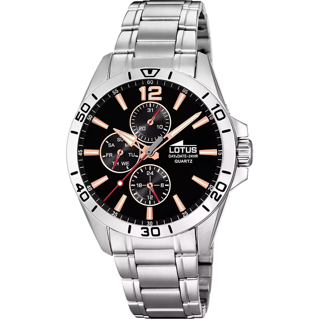 RELOJ DE HOMBRE LOTUS MULTIFUNCTION CON ESFERA NEGRA 18812/6