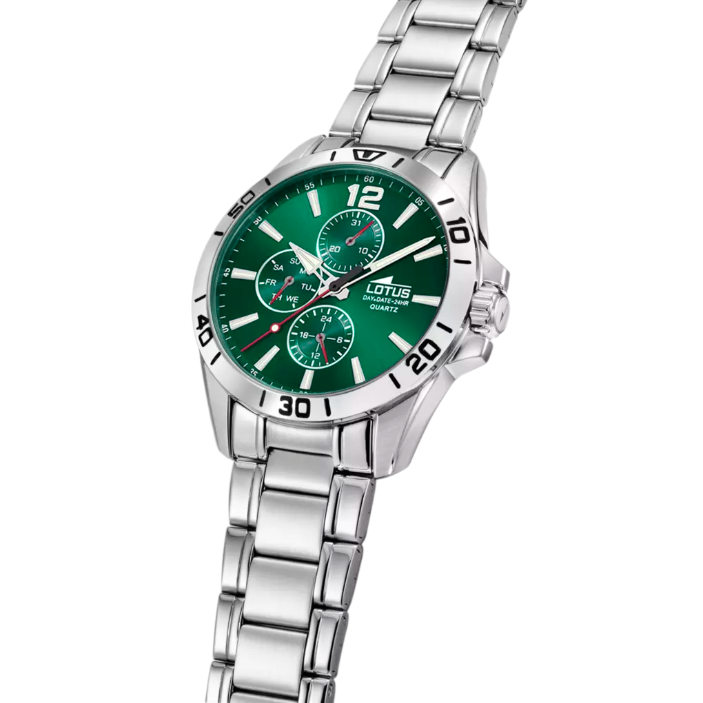RELOJ DE HOMBRE LOTUS MULTIFUNCTION CON ESFERA VERDE 18812/7