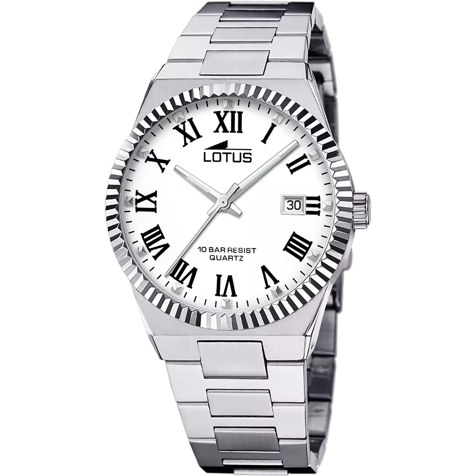 RELOJ LOTUS FREEDOM 18835/4 BLANCO CORREA DE ACERO INOXIDABLE, HOMBRE