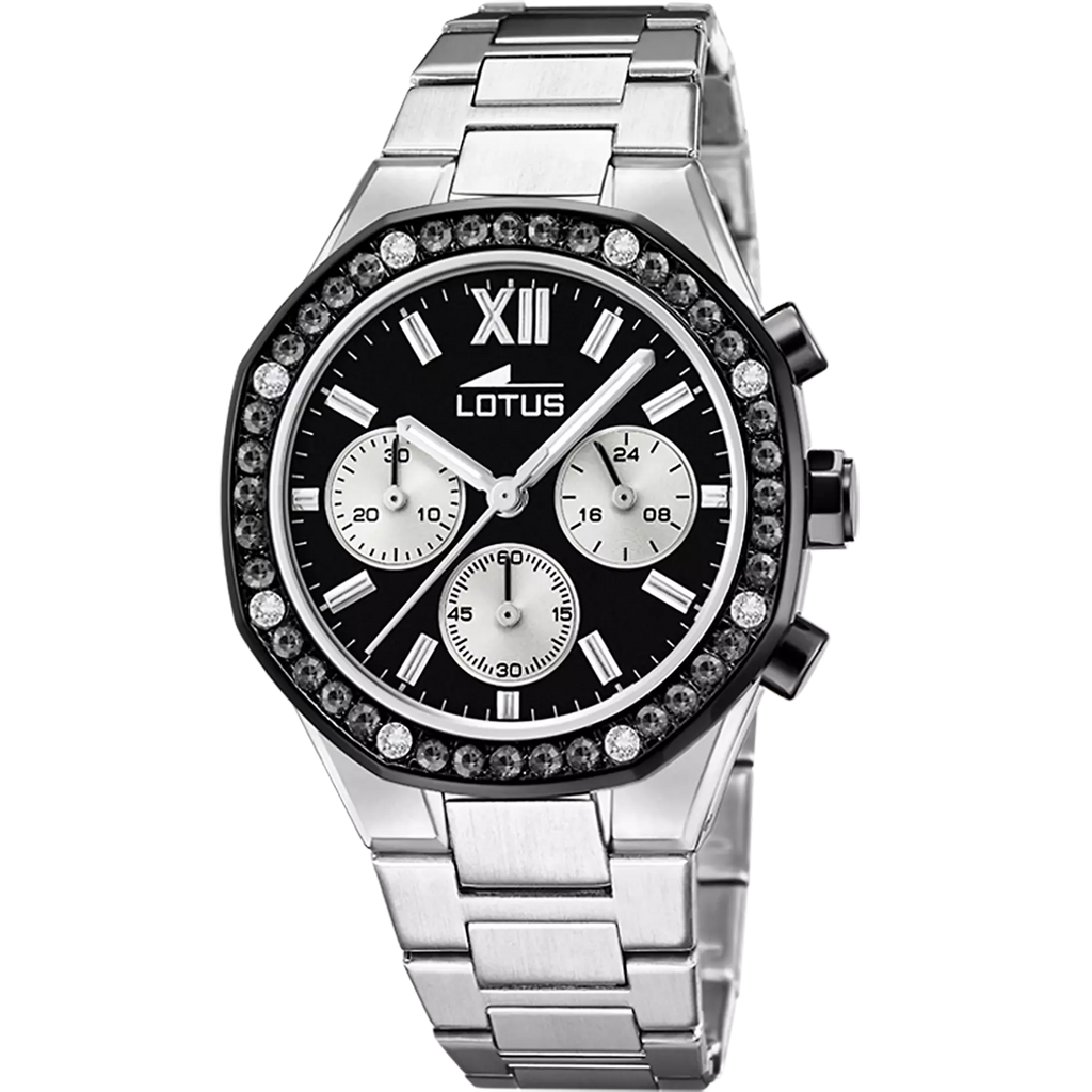 RELOJ DE MUJER LOTUS EXCELLENT CON ESFERA NEGRA 18872/4