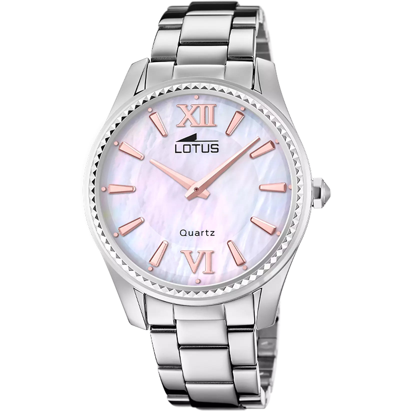 RELOJ LOTUS BLISS 18898/A BEIGE CORREA DE ACERO INOXIDABLE, MUJER