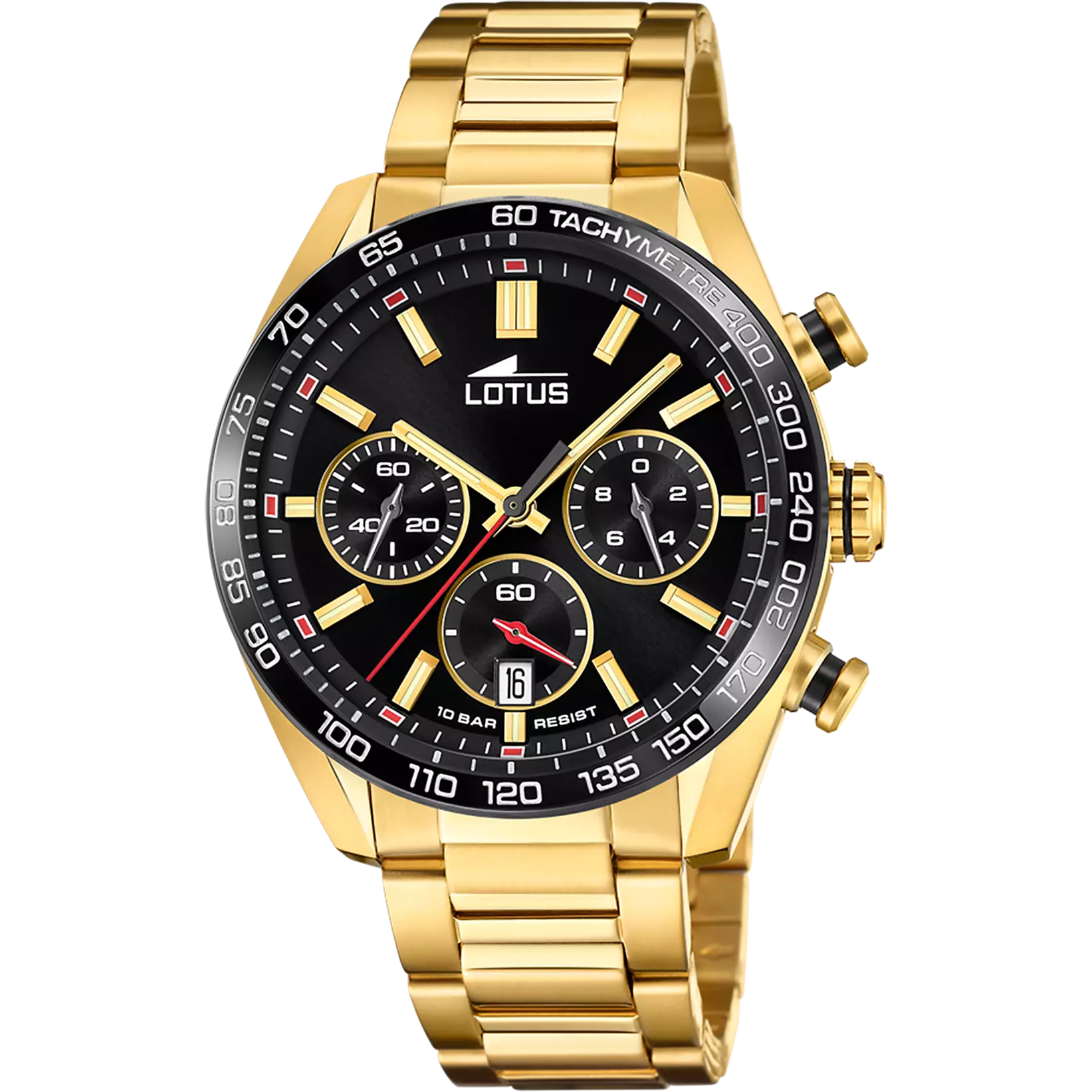 RELOJ DE HOMBRE LOTUS CHRONO CON ESFERA NEGRA 18917/6