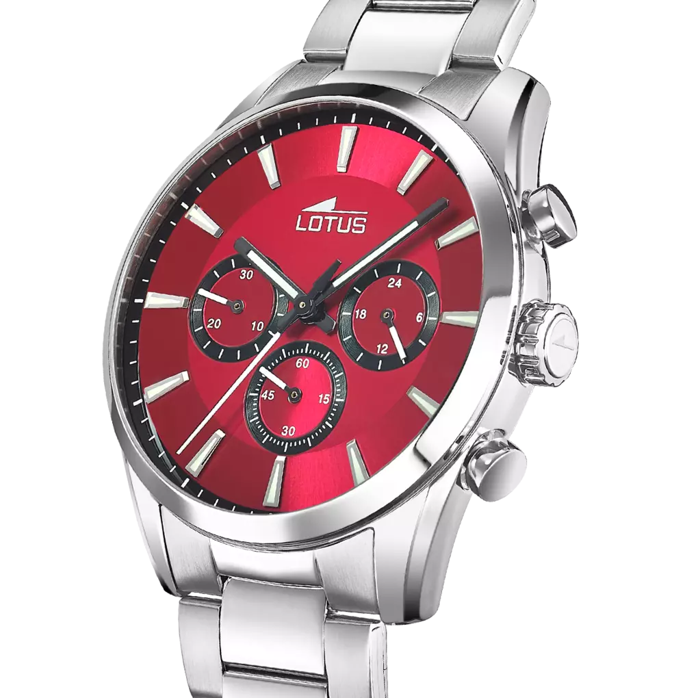 RELOJ DE HOMBRE LOTUS CHRONO CON ESFERA ROJA 18922/5