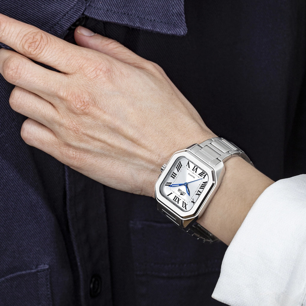 RELOJ DE MUJER SQUARE SERIES BLANCO CON CORREA DE ACERO 18967/1